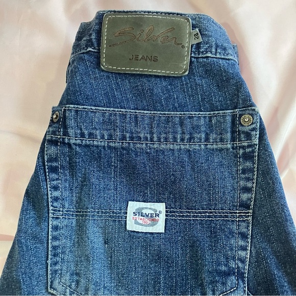 VINTAGE 90s Silver Jeans Mens - Picture 6 of 11